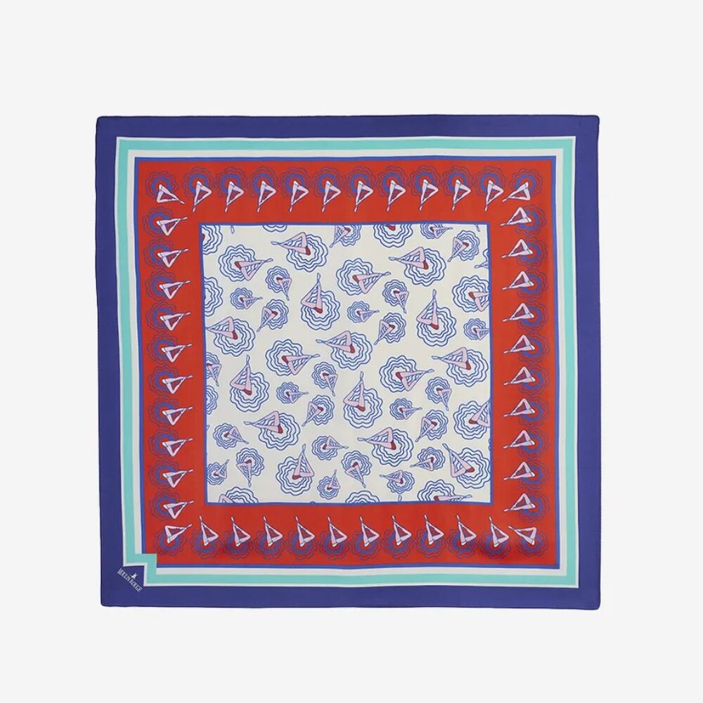 NIB Moulin Rouge Paris QUADRILLE SILK SCARF